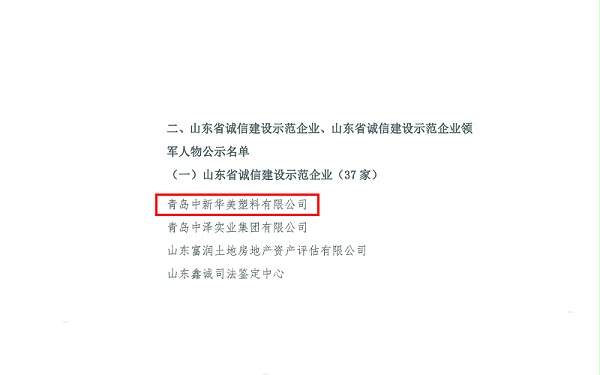 山东省诚信建设促进会公示
