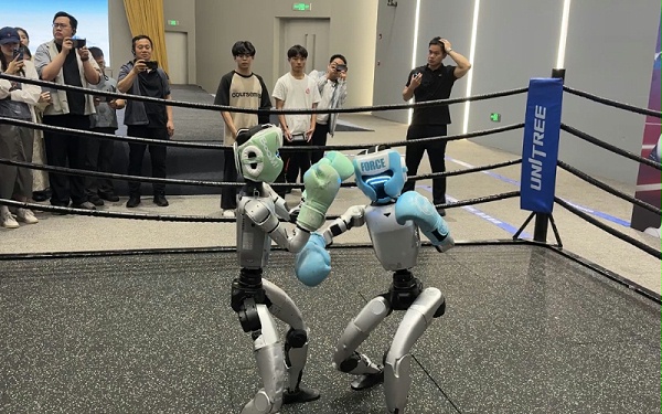 人形机器人表演