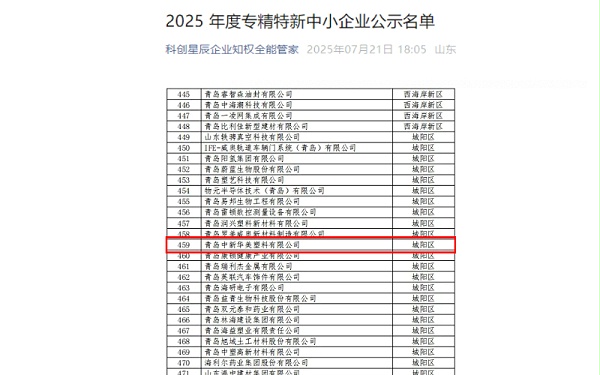 专精特新企业名单